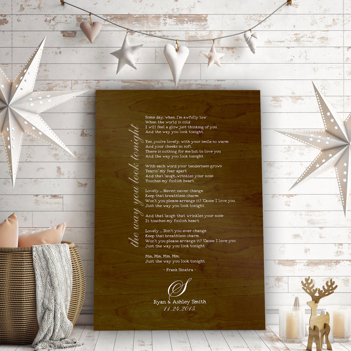 
                  
                    Lyrics on Wood, 5 Year Anniversary Gift, 5th Wedding Anniversary, Gift on Wood, Wood Anniversary Gift, Song Lyrics on Wood, Wooden Song Sign
                  
                