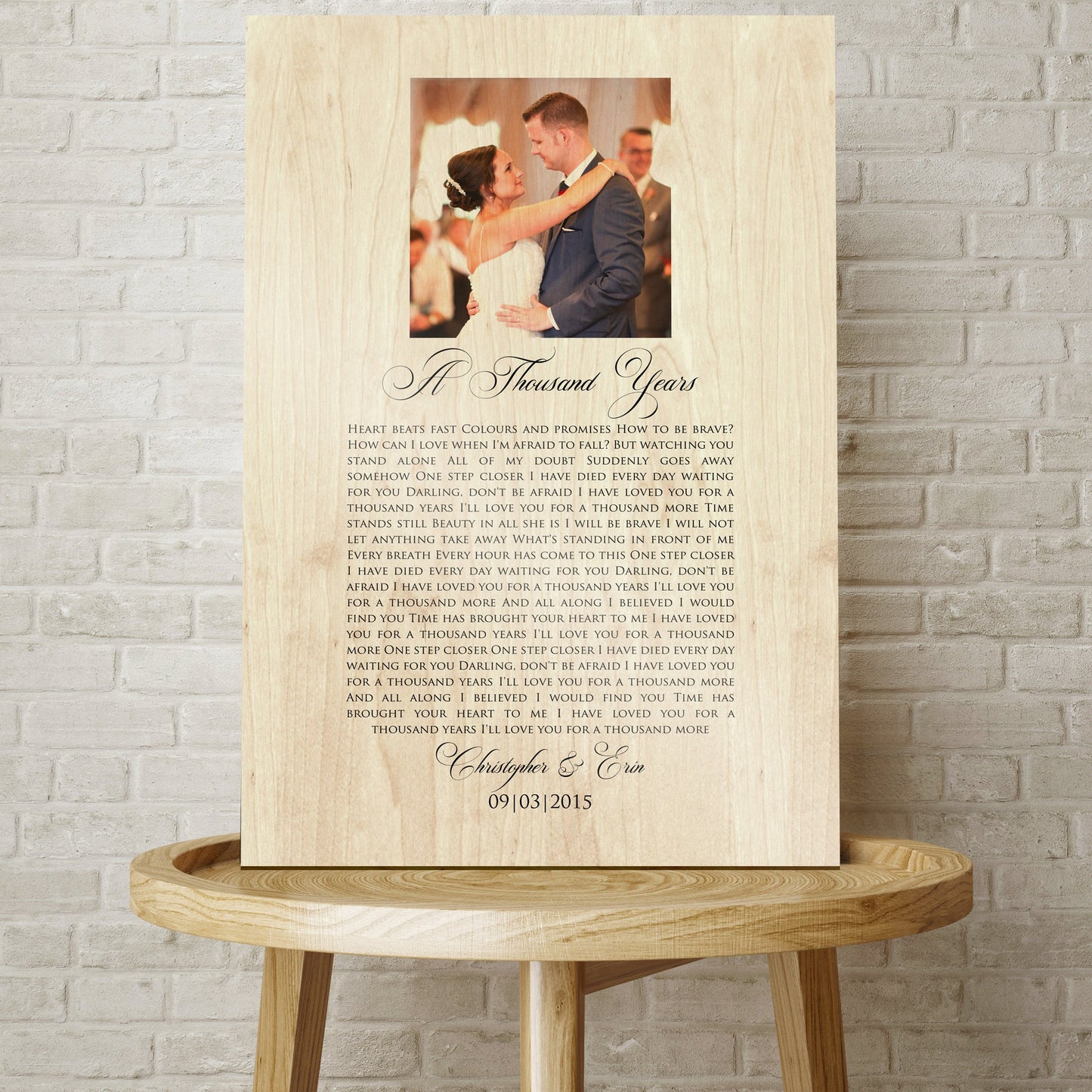 
                  
                    Song with Photo, Photo on Wood, Personalized, Lyrics on Wood, Wood, 5 Year, 5th Wedding Anniversary, Gift on Wood, Wedding Anniversary, Gift
                  
                