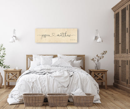 Wood Anniversary Gift, Established sign on Wood