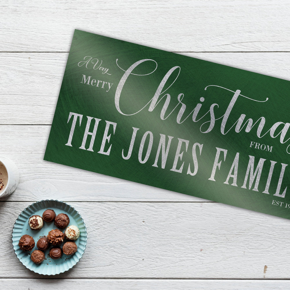 Family Name, Holiday Sign, Chirstmas wall decor, Personalized Sign, Establsihed Sign, Family Sign, Name Sign, Christmas Wall decor, Art