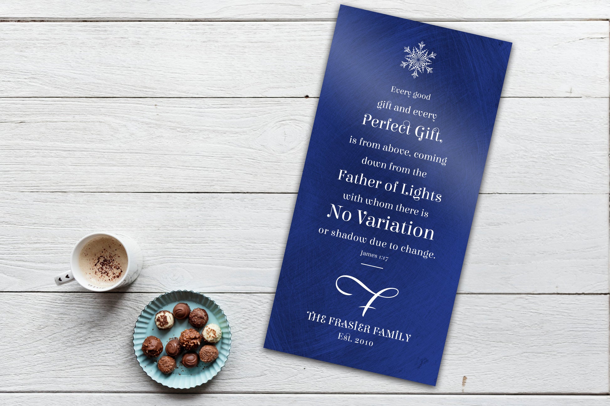 Christian Christmas Sign, James 1:17, Christmas Bible Verse Art, Personalize, Christian Christmas Decor, Sign, Christmas Scripture Sign, art