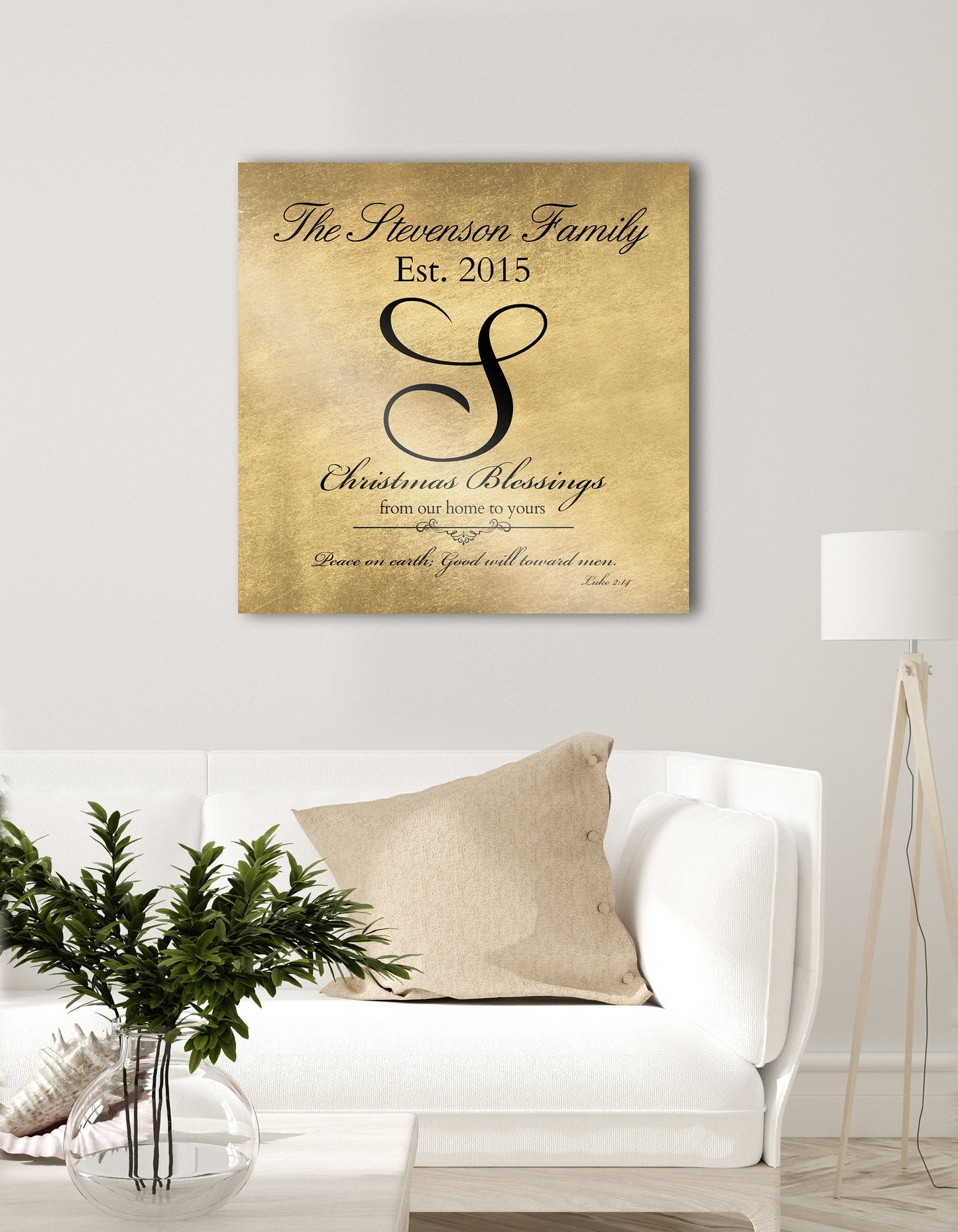 Christmas Blessings, Sign, Sign With Sripture, Holiday Wall Decor, Christmas Gift, Last Name Sign, Established Sign, Merry Christmas Sign