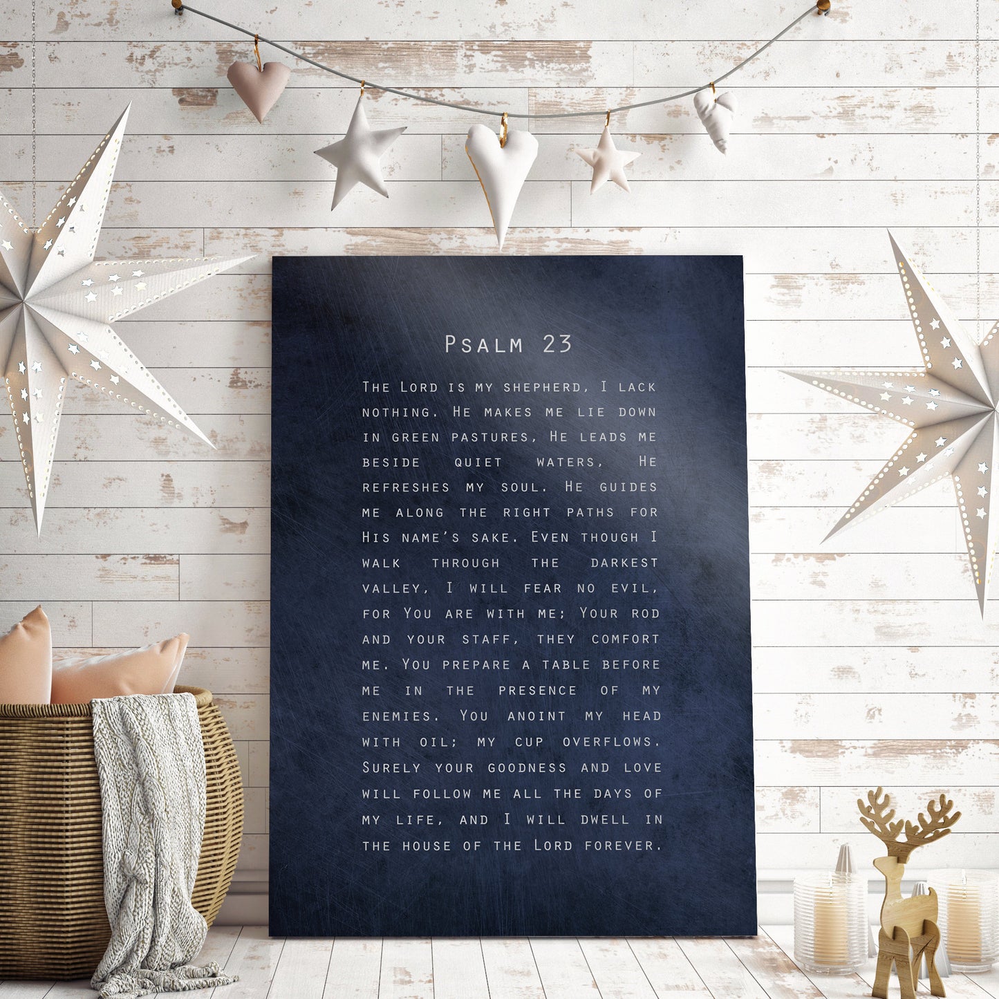 
                  
                    Psalm 23, Gift for Christian, Scripture about Peace, Encouragement, The Lord is my Shepherd, Bible Verse, Sign, Scripture, Pastor Gift Idea
                  
                