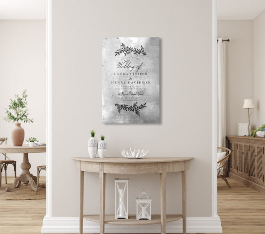 Wedding invitation, Tin