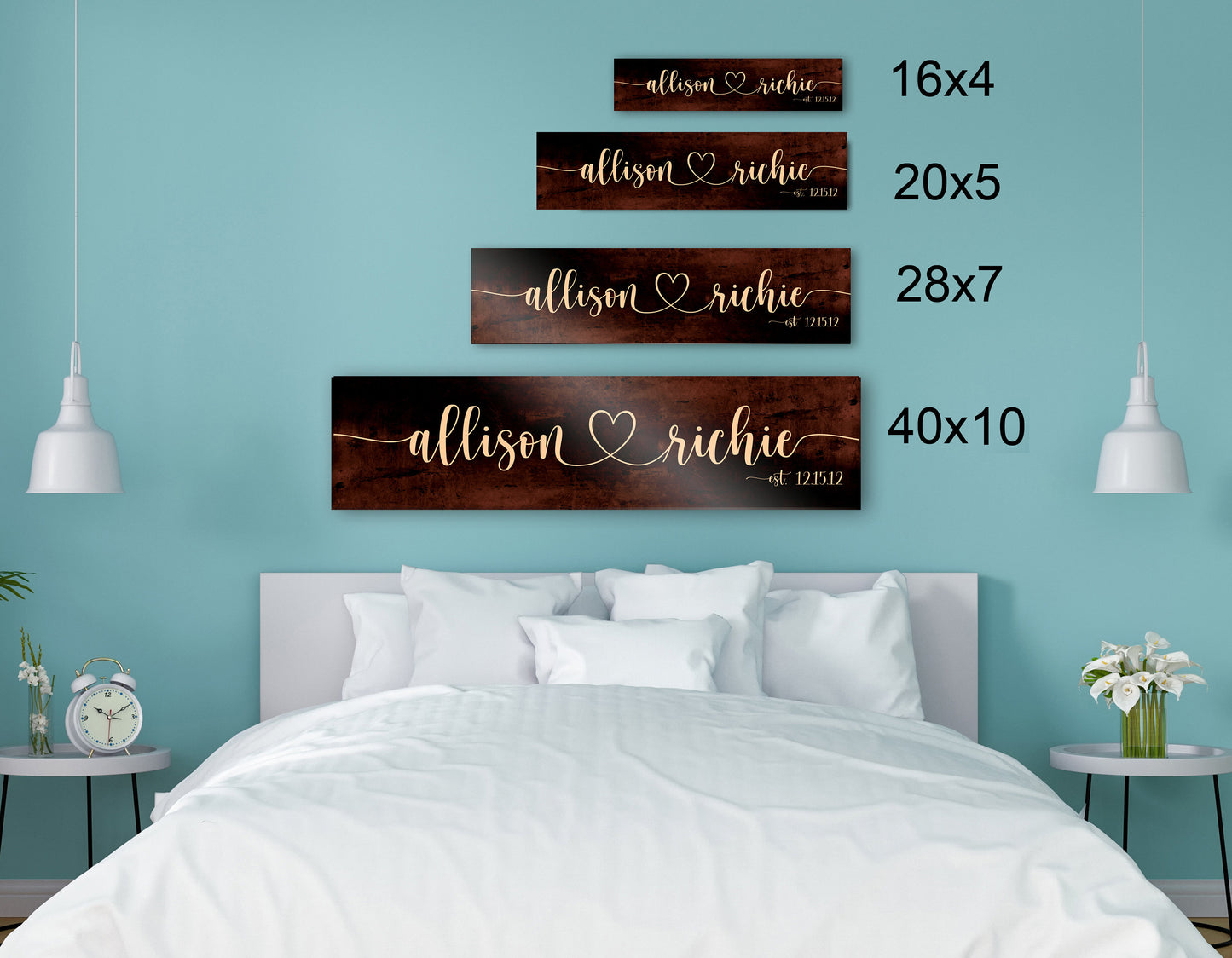 
                  
                    Anniversary Gift, Bronze, 8 Year Anniversary Gift, 8th Anniversary Gift, Name Sign, Metal Sign, Personalized Bronze, Eight Year Anniversary
                  
                