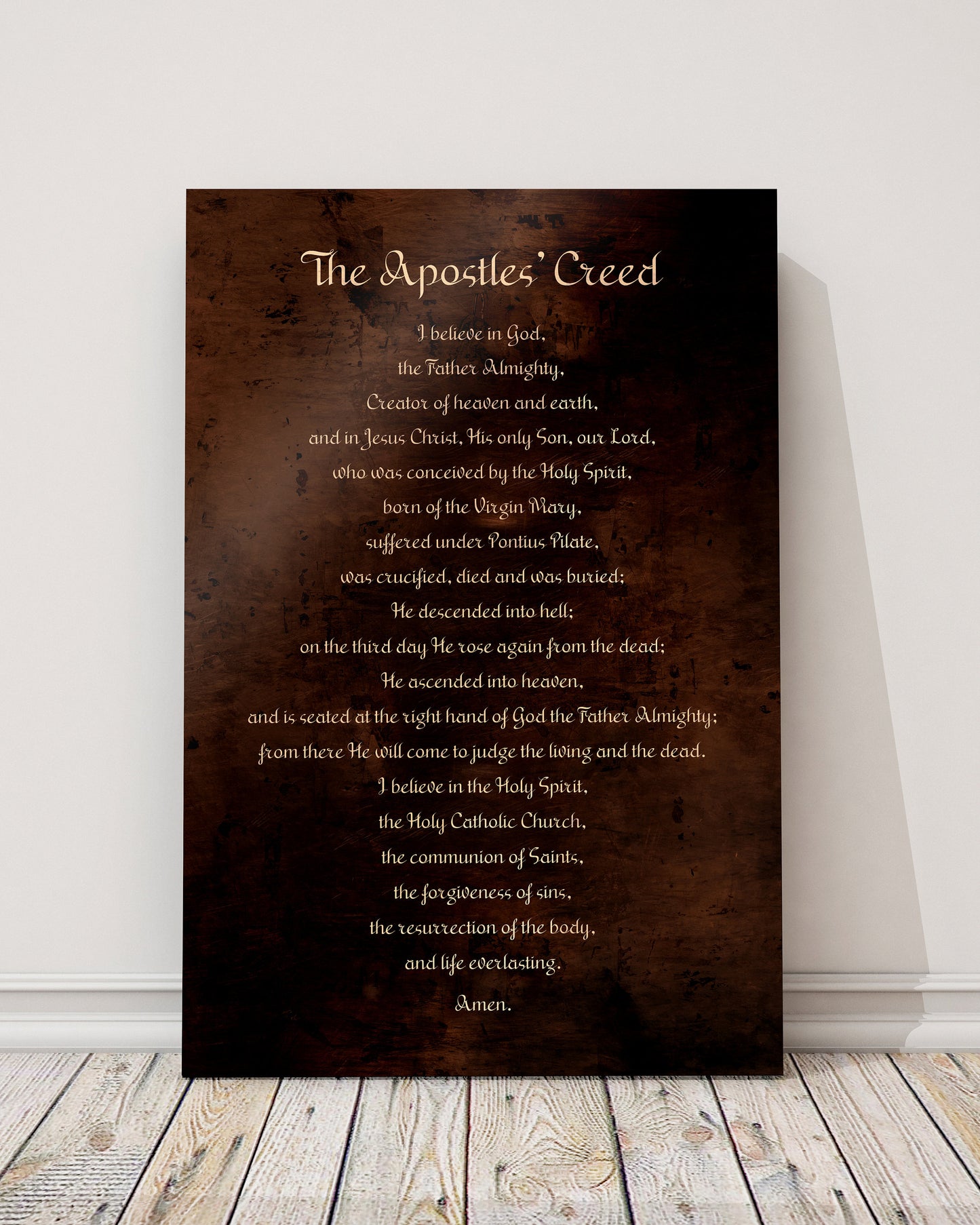 
                  
                    The Apostles&#39; Creed, Apostolic Creed, Symbol of the Apostle, Christian Gift, Burnished, Bronze, Metal Print, Gift, for him, for her, Priest
                  
                