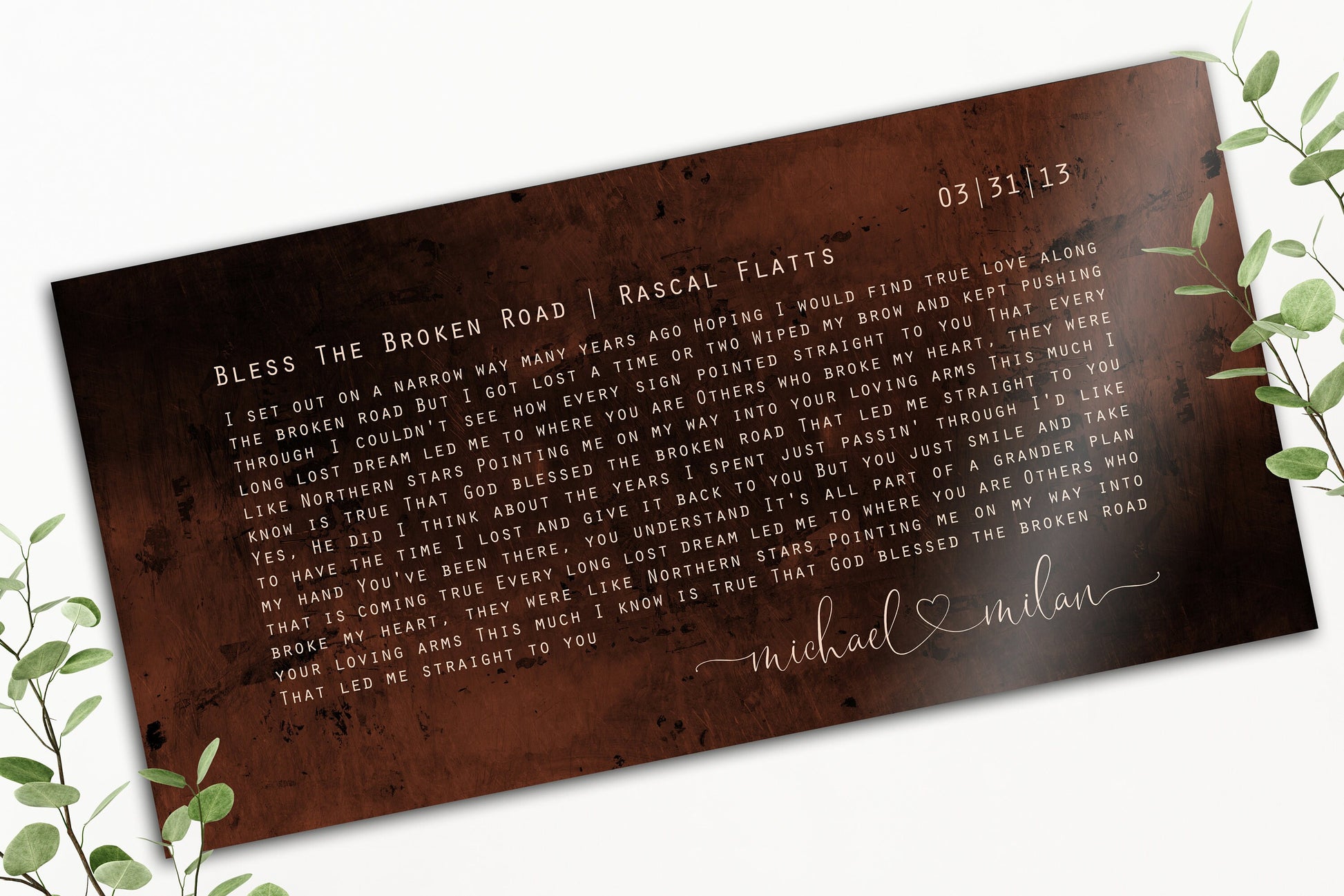 Our Song, Lyrics Sign