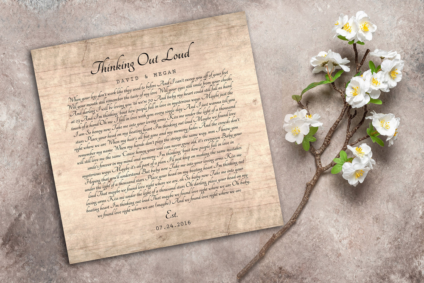 Personalized Wood Gift, For Anniverary