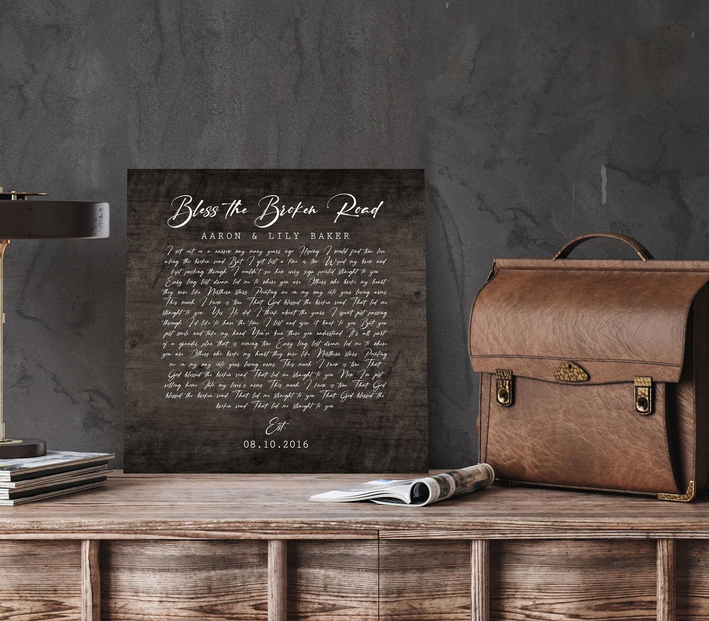 Personalized Wood Gift, For Anniverary