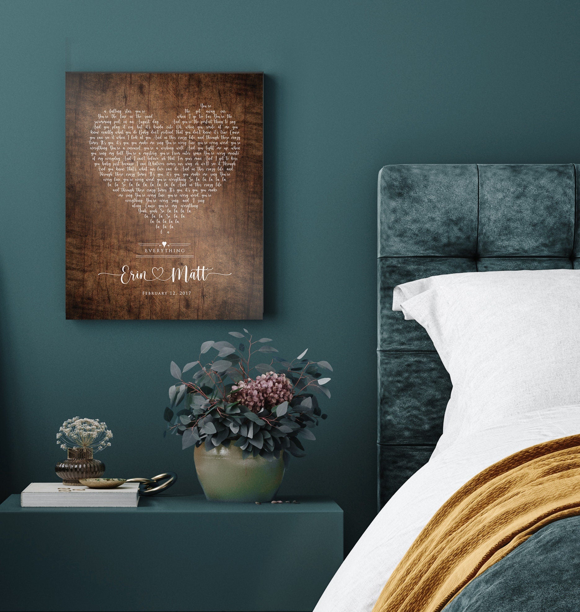 Song Lyric Print, Our Song Sign