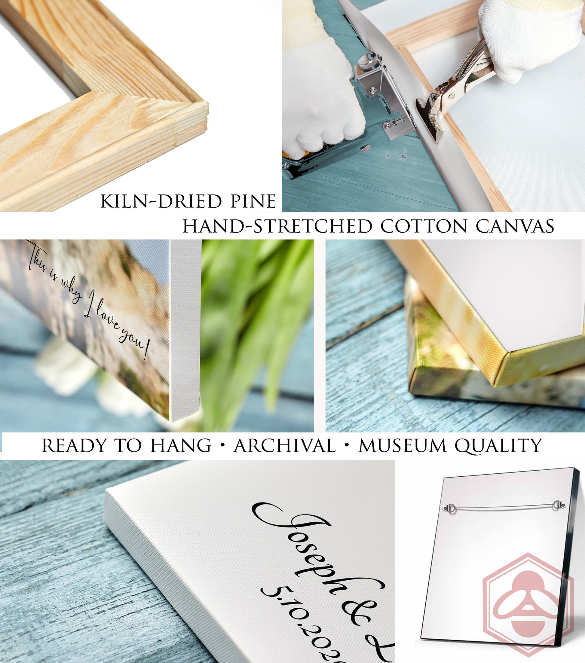 Our Vows on Cotton, Personalized Wedding Vow Art, Printed Vows, Couples Photo Gift, 2nd Anniversary Gift, Cotton Anniversary Gift, Vow Decor