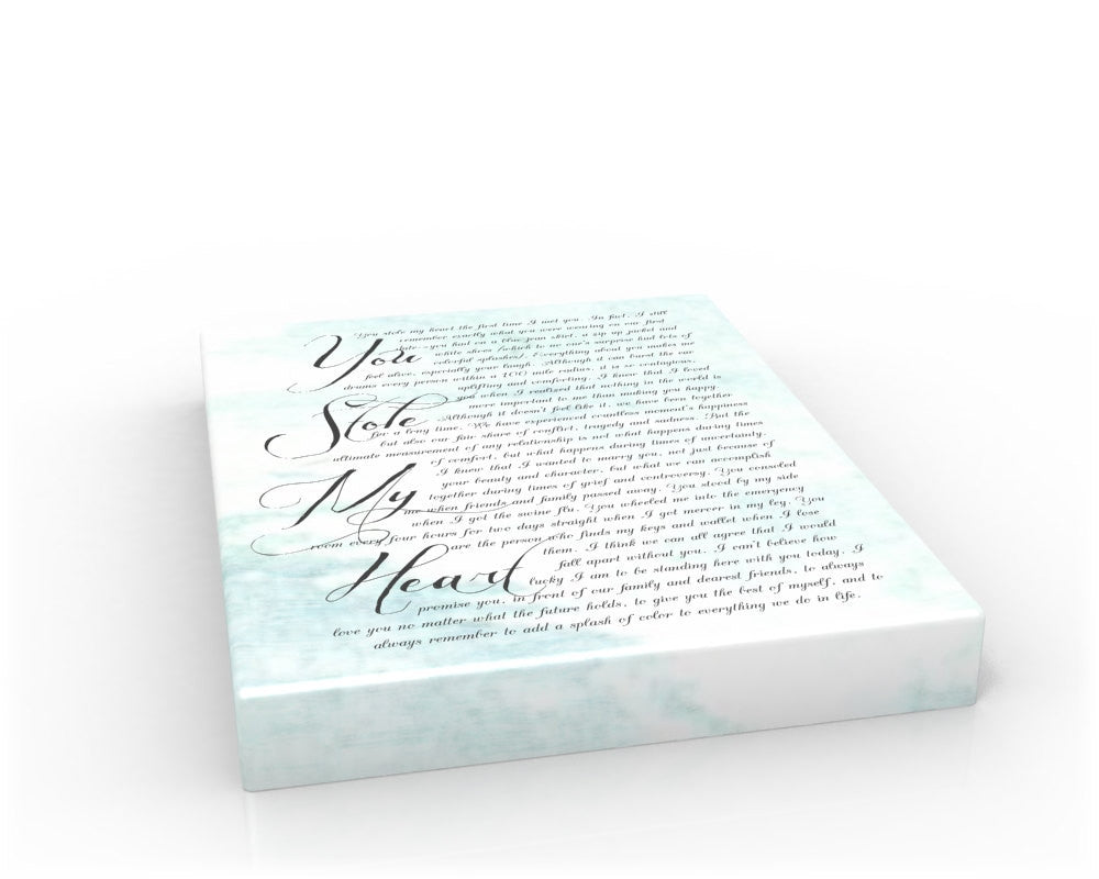Personalized Wedding Vow Print - The Whimsy on Canvas or Fine Art - Fine art and canvas personalized anniversary and inspirational gifts