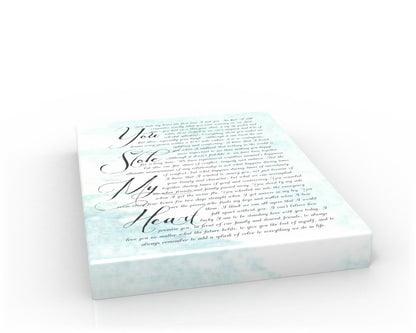 Personalized Wedding Vow Print - The Whimsy on Canvas or Fine Art - Fine art and canvas personalized anniversary and inspirational gifts