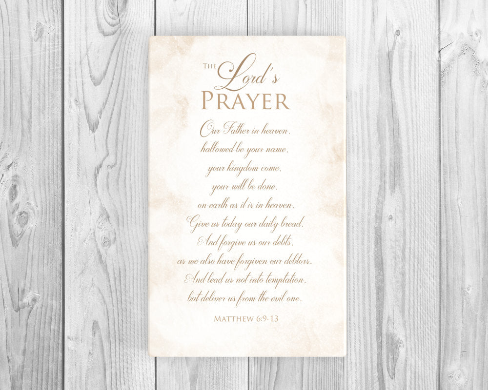 The Lord's prayer sign on canvas, christian song word art, Inspirational canvas,  Christian Lyric Canvas