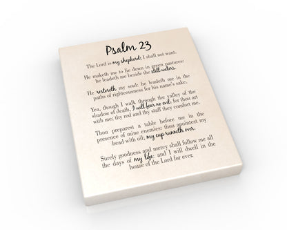 Psalm 23, Christian wall art, Bible verse, Religious, Scripture on Canvas ,The Lord is my Shepherd, Christian decor, inspirational posters