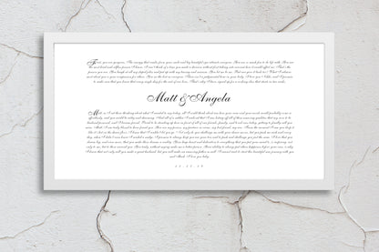 Romantic Anniversary Wedding Vow Art - Honeycomb Proverbs - Wedding gift ideas - paper anniversary gifts 