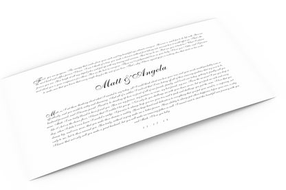 Romantic Anniversary Wedding Vow Art - Honeycomb Proverbs - Wedding gift ideas - paper anniversary gifts 